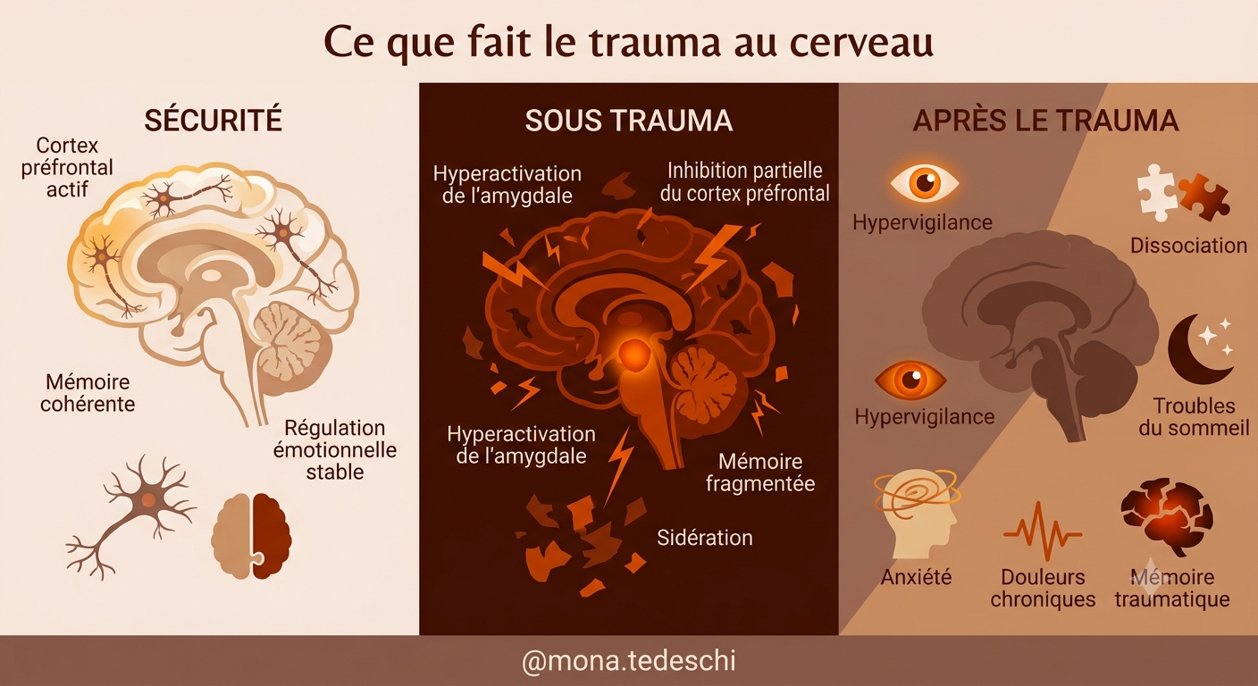 Ce que fait le trauma au cerveau